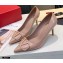 Valentino Heel 8cm VLogo Patent Leather Pumps Nude 2020