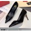 Valentino Heel 8cm VLogo Patent Leather Pumps Black 2020