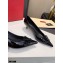 Valentino Heel 4cm VLogo Patent Leather Pumps Black 2020