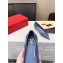 Valentino Heel 4cm VLogo Patent Leather Pumps Blue 2020