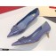 Valentino Heel 4cm VLogo Patent Leather Pumps Blue 2020