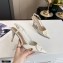 Valentino Heel 8cm VLogo Signature Patent Leather Slingback Pumps White 2020