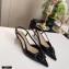 Valentino Heel 4cm VLogo Signature Patent Leather Slingback Pumps Black 2020