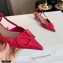 Valentino Heel 4cm VLogo Signature Patent Leather Slingback Pumps Fuchsia 2020