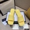 Gucci Heel 5.5cm Platform 2.5cm Embossed Logo Rubber Slide Sandals Yellow 2020