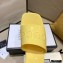 Gucci Heel 5.5cm Platform 2.5cm Embossed Logo Rubber Slide Sandals Yellow 2020