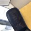 Gucci Heel 5.5cm Platform 2.5cm Embossed Logo Rubber Slide Sandals Black 2020