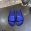 Balenciaga Embossed BB Logo Piscine Pool Slide Sandals Blue 2020