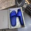 Balenciaga Embossed BB Logo Piscine Pool Slide Sandals Blue 2020