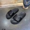 Balenciaga Embossed BB Logo Piscine Pool Slide Sandals Black 2020
