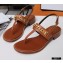 Gucci Heel 2.5cm Thong Sandals Brown with Chain 2020