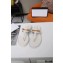 Gucci Heel 2.5cm Thong Slide Sandals White with Chain 2020