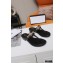 Gucci Heel 2.5cm Thong Slide Sandals Black with Chain 2020