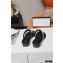 Gucci Heel 2.5cm Thong Slide Sandals Black with Chain 2020
