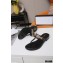 Gucci Heel 2.5cm Thong Slide Sandals Black with Chain 2020