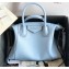 Givenchy Small Antigona Soft Bag in Smooth Leather Sky Blue 2020