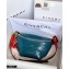 Givenchy ID Bum Bag in Crackling Leather Blue 2020