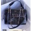Givenchy ID Small Bag in Aged Leather Black/Silver 2020