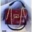 Givenchy ID Small Bag in Aged Leather Burgundy 2020