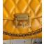 Givenchy Medium GV3 Bag in Diamond Quilted Leather Yellow
