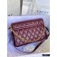 Givenchy Medium GV3 Bag in Diamond Quilted Leather Burgundy