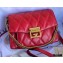 Givenchy Small GV3 Bag in Diamond Quilted Leather Red