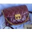 Givenchy Small GV3 Bag in Diamond Quilted Leather Burgundy