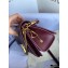 Givenchy Small GV3 Bag in Diamond Quilted Leather Burgundy