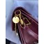 Givenchy Small GV3 Bag in Diamond Quilted Leather Burgundy