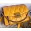 Givenchy Small GV3 Bag in Diamond Quilted Leather Yellow