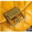 Givenchy Small GV3 Bag in Diamond Quilted Leather Yellow
