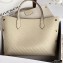 Givenchy Medium BOND Shopper Tote Bag in GIVENCHY Chain Embossed Leather Creamy 2020