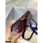 Givenchy ID Xbody Shoulder Bag in Crackling Leather Burgundy 2020