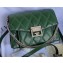 Givenchy Small GV3 Bag in Diamond Quilted Leather Green