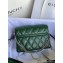Givenchy Small GV3 Bag in Diamond Quilted Leather Green