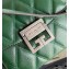 Givenchy Small GV3 Bag in Diamond Quilted Leather Green