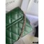 Givenchy Small GV3 Bag in Diamond Quilted Leather Green