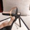 Gucci Sylvie Chain Slingback Sandals Black 2020