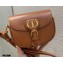 Dior Small Bobby Bag Bag in Box Calfskin Dark Tan 2020