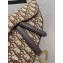 Dior Saddle Bag in Oblique Jacquard Brown