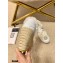 Gucci Shearling Leather Platform 10cm Espadrilles Sandals White 2020