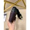 Gucci Shearling Leather Platform 10cm Espadrilles Sandals Black/Red 2020