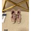 Gucci Shearling Leather Platform 10cm Espadrilles Sandals Dusty Pink 2020