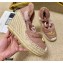 Gucci Shearling Leather Platform 10cm Espadrilles Sandals Dusty Pink 2020