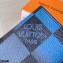 Louis Vuitton Pocket Organizer Wallet Damier Graphite Giant Canvas N40412 Blue 2020
