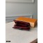 Louis Vuitton Juliette Wallet N60381 Damier Ebene Canvas Bordeaux Red 2020