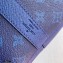 Louis Vuitton Taiga Leather and Monogram Eclipse Canvas Keepall Bandoulière 50 Bag M53766 Blue