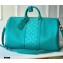 Louis Vuitton Taiga Leather and Monogram Eclipse Canvas Keepall Bandoulière 50 Bag Green