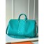 Louis Vuitton Taiga Leather and Monogram Eclipse Canvas Keepall Bandoulière 50 Bag Green