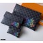 Louis Vuitton Alpha Triple Pouches Bag Damier Graphite Canvas N40296 Rainbow Logo 2020